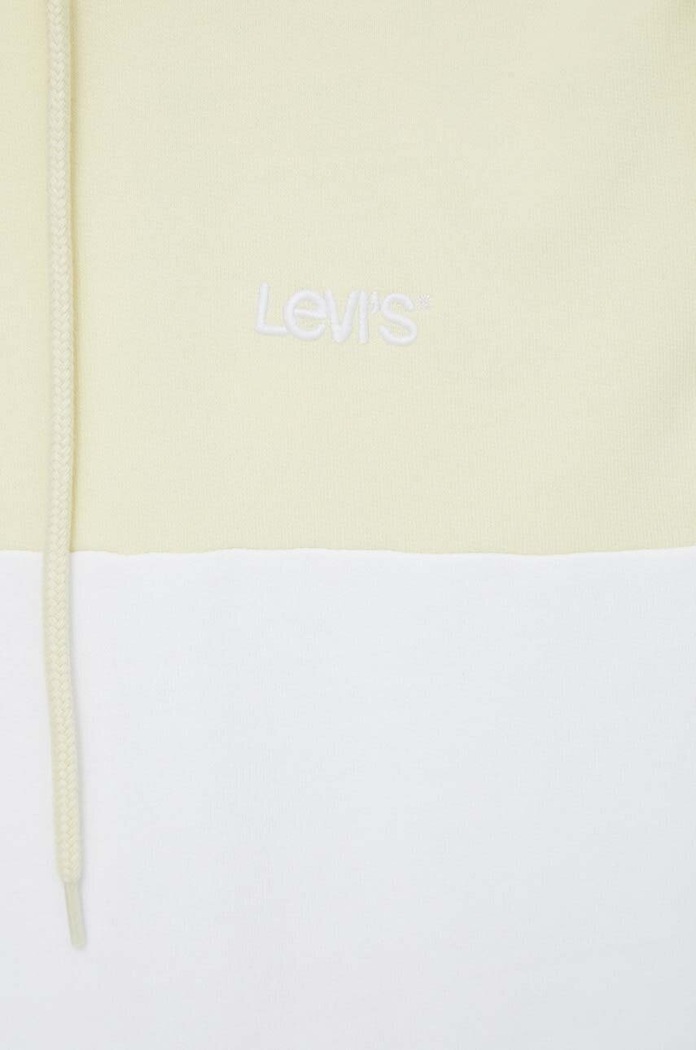 Bavlněná mikina Levi's A7586 žlutá