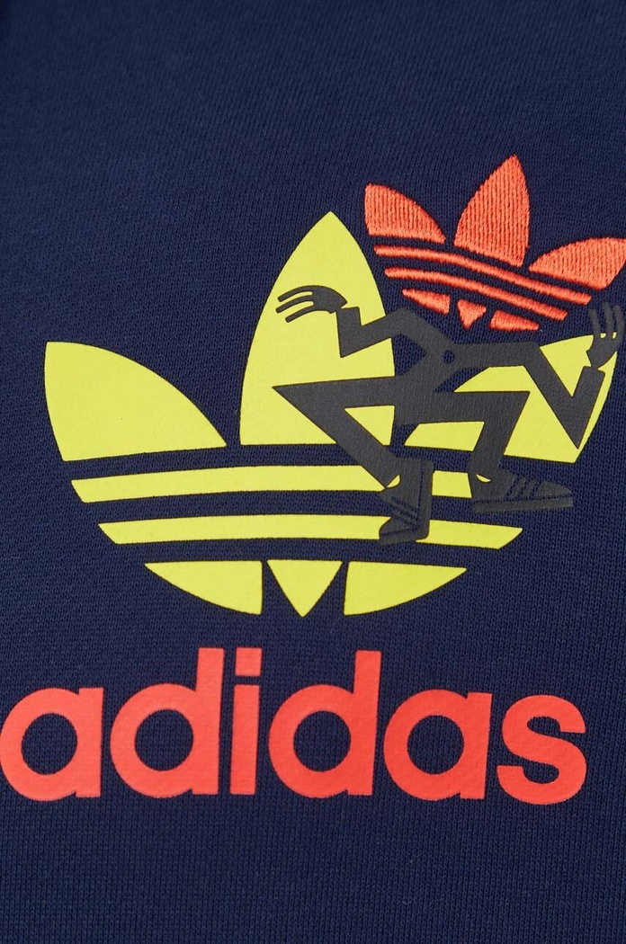Bavlnená mikina adidas Originals IM9682 tmavomodrá
