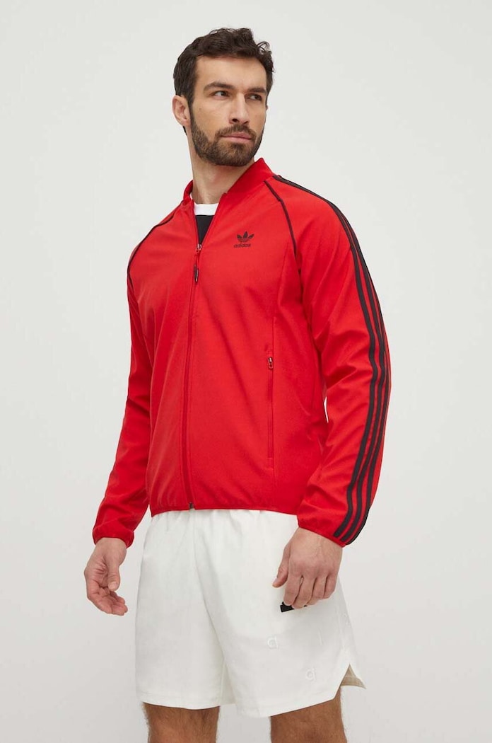Pulover adidas Originals IS2807 rdeča SS24