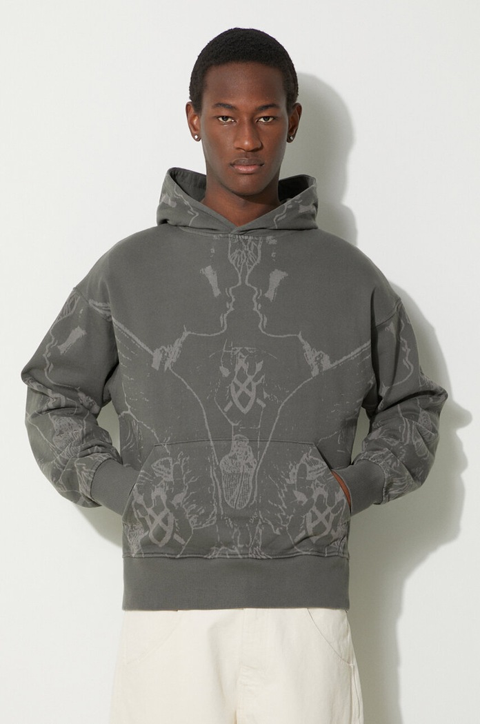 Daily Paper cotton sweatshirt Secret Rhythm Oversized Hoodie cotton green 2411005