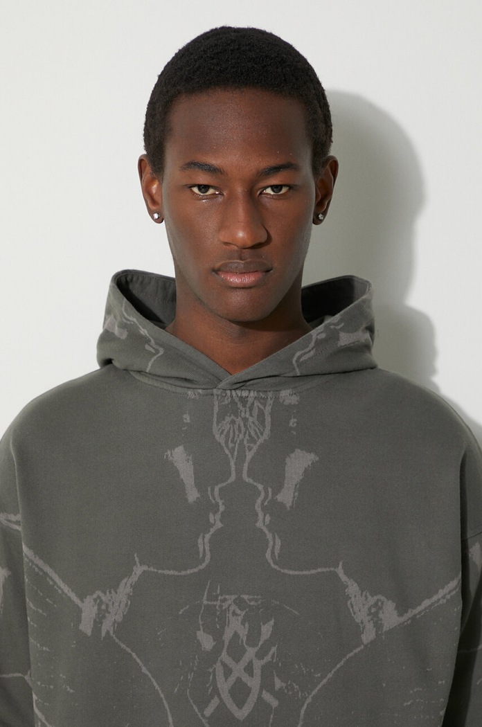Daily Paper cotton sweatshirt Secret Rhythm Oversized Hoodie 2411005 green