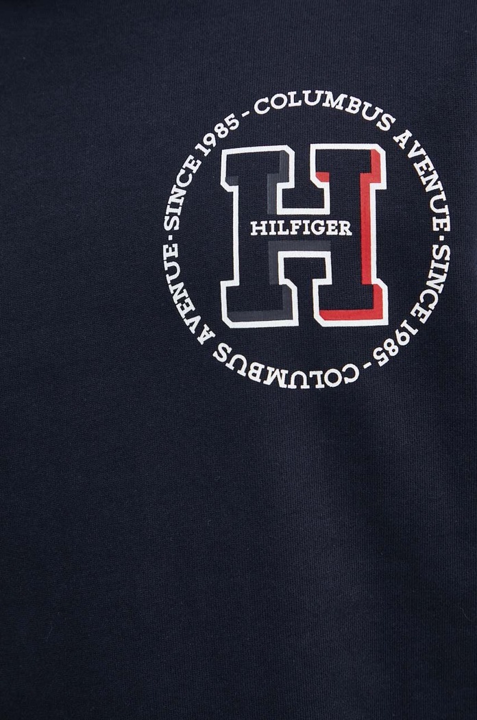 Tommy Hilfiger bluza bawełniana MW0MW34383 granatowy