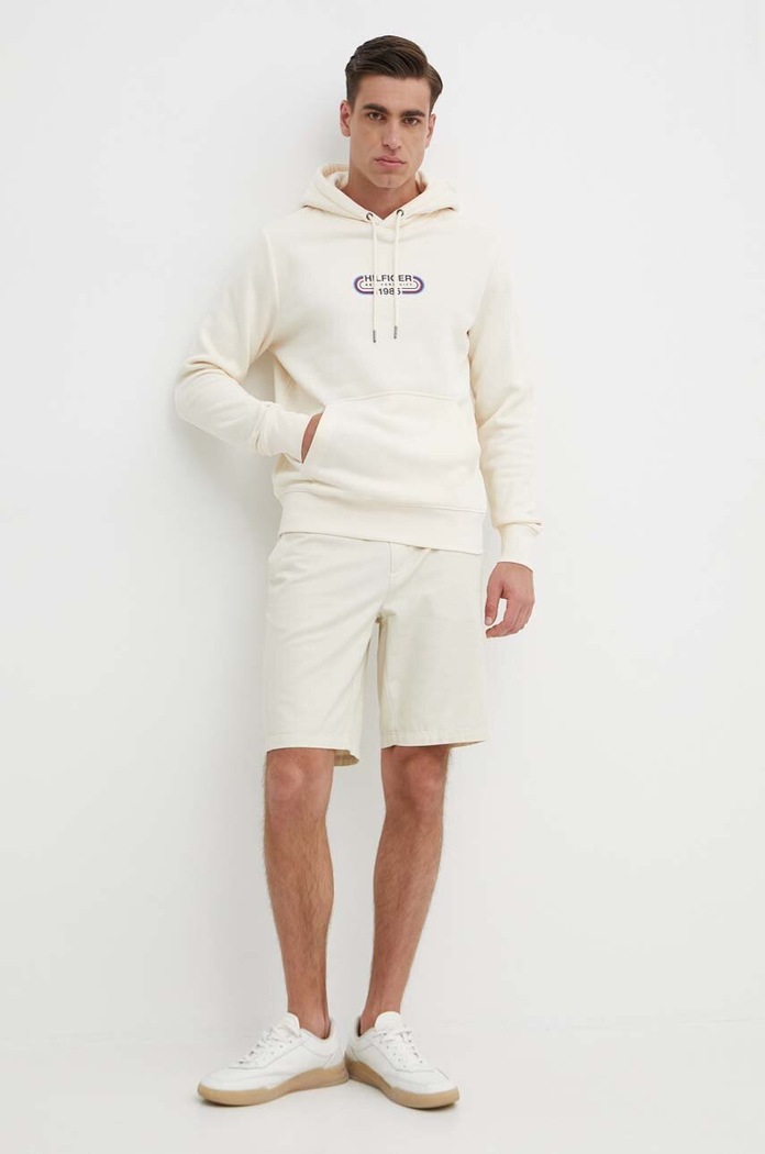 Mikina Tommy Hilfiger MW0MW34445 béžová SS24
