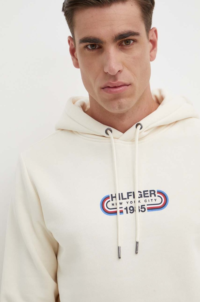 Mikina Tommy Hilfiger béžová MW0MW34445