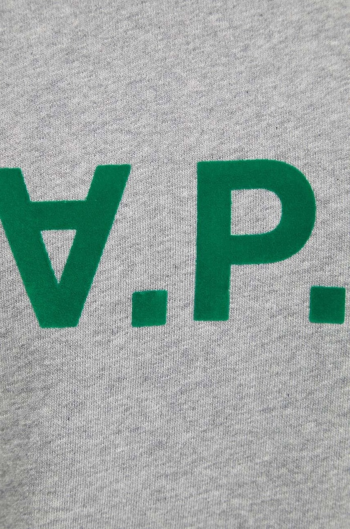 A.P.C. hanorac de bumbac Sweat Eliot COFDX.H27836.PLB gri