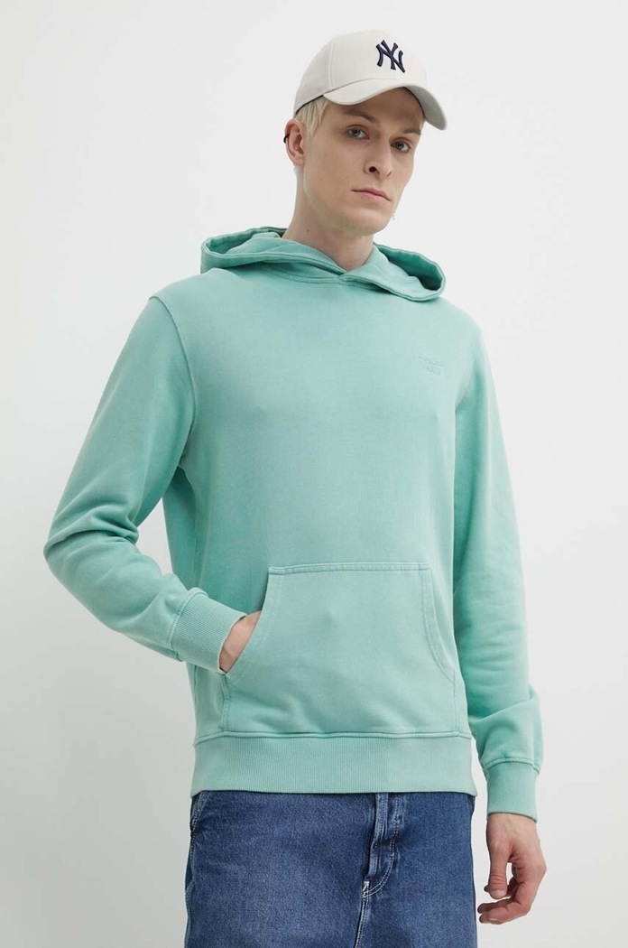 Superdry hanorac de bumbac M2012362A.NQ6 turcoaz SS24