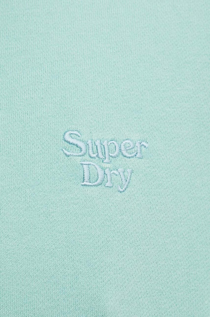 Superdry hanorac de bumbac M2012362A.NQ6 turcoaz