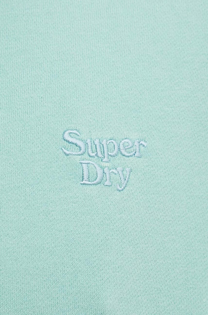 Superdry hanorac de bumbac M2012362A.NQ6 turcoaz