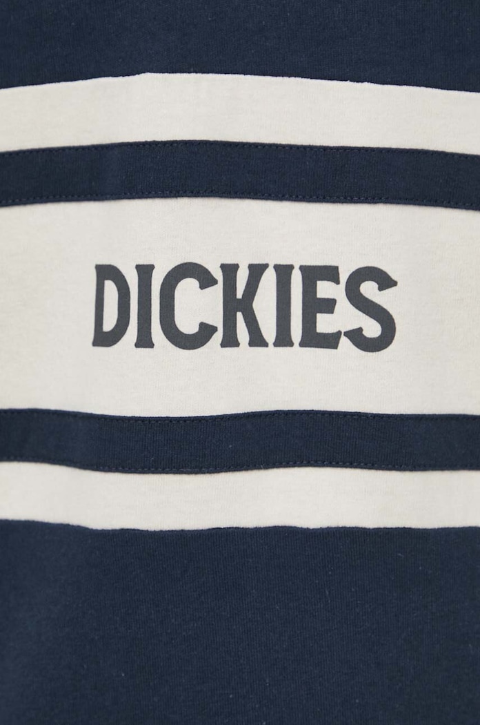 Pamučna majica dugih rukava Dickies YORKTOWN RUGBY LS DK0A4YRA mornarsko plava