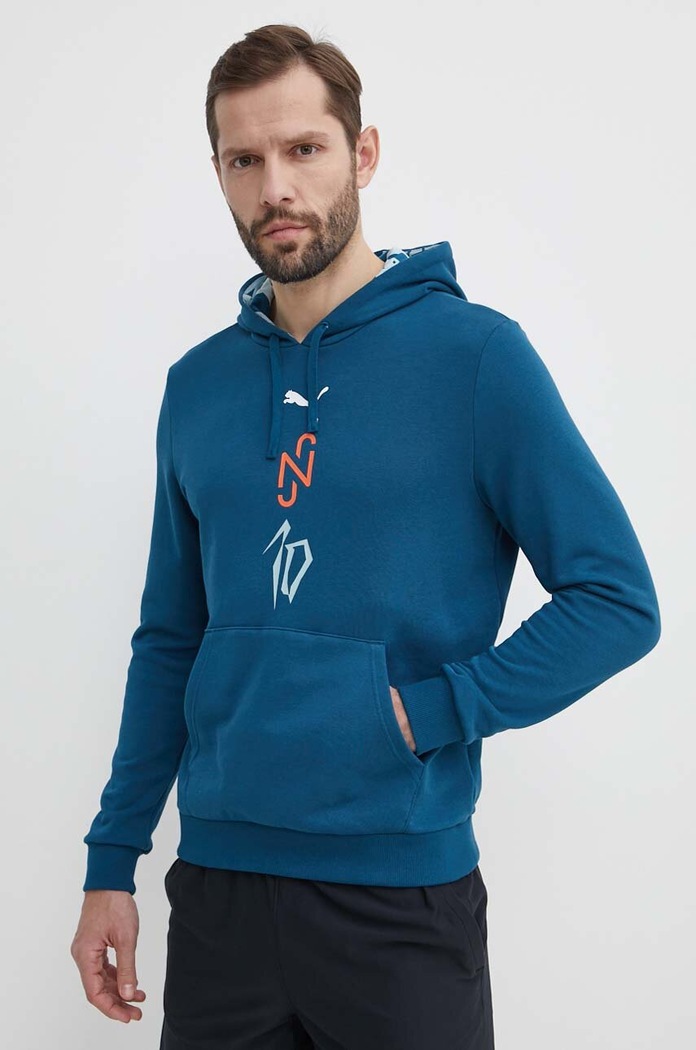 Tepláková mikina Puma Neymar JR tyrkysová 658955
