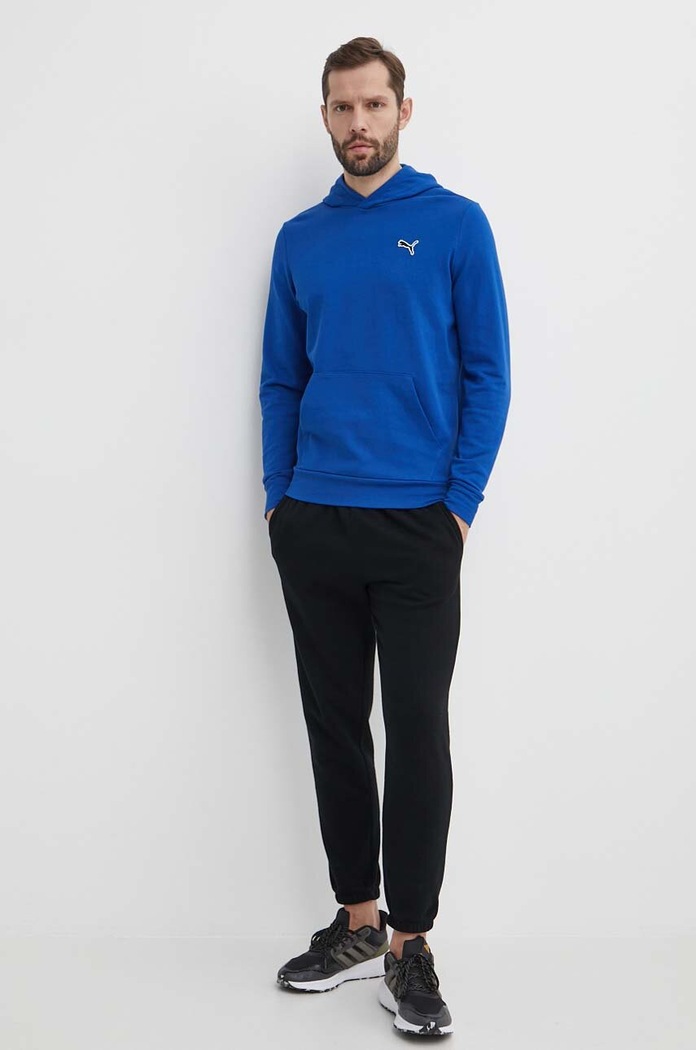 Puma hanorac de bumbac BETTER ESSENTIALS 675978 bleumarin SS24