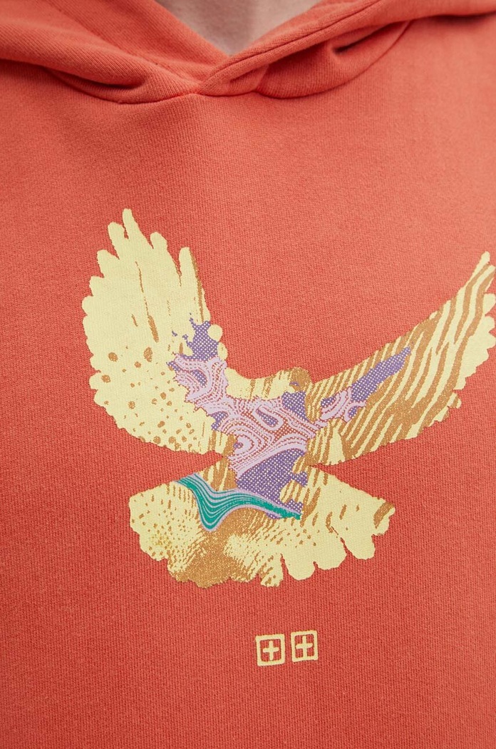 Pamučna dukserica KSUBI flight kash hoodie MPS24FL009 narančasta