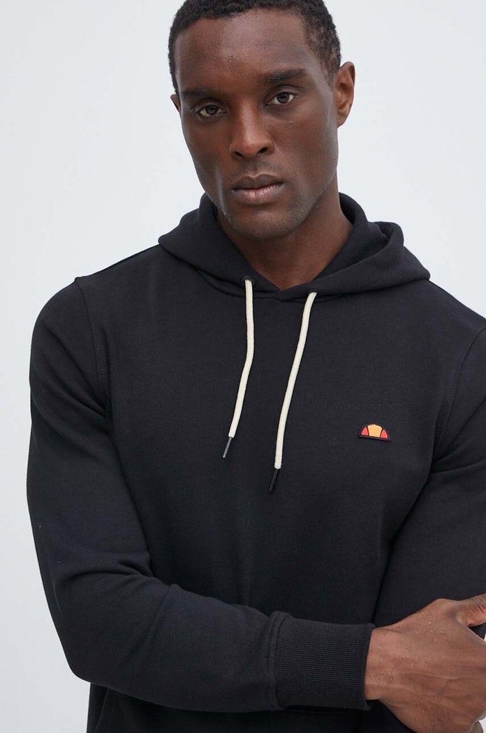 Pamučna dukserica Ellesse Koda OH Hoody crna SHR16446