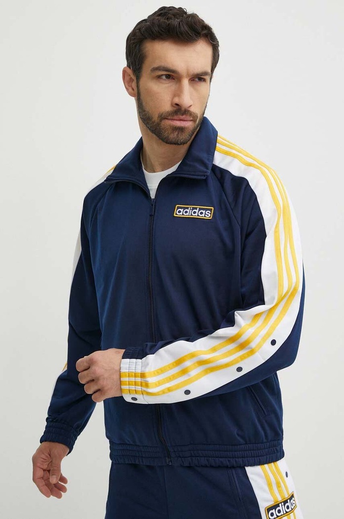 Mikina adidas Originals bez kapucne tmavomodrá IU2363