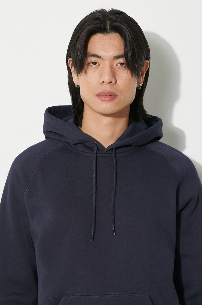 Carhartt WIP bluza Hooded Chase Sweat I033661.00HXX granatowy