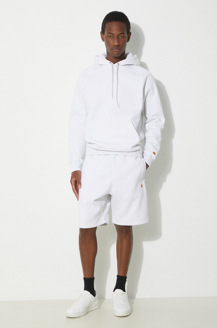 Carhartt WIP bluza Hooded Chase Sweat I033661.00JXX szary SS24