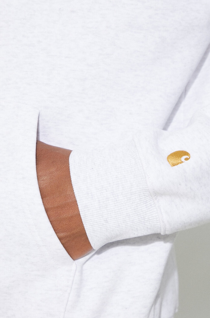 Odzież Carhartt WIP bluza Chase Neck Zip Sweat I033665.00JXX szary