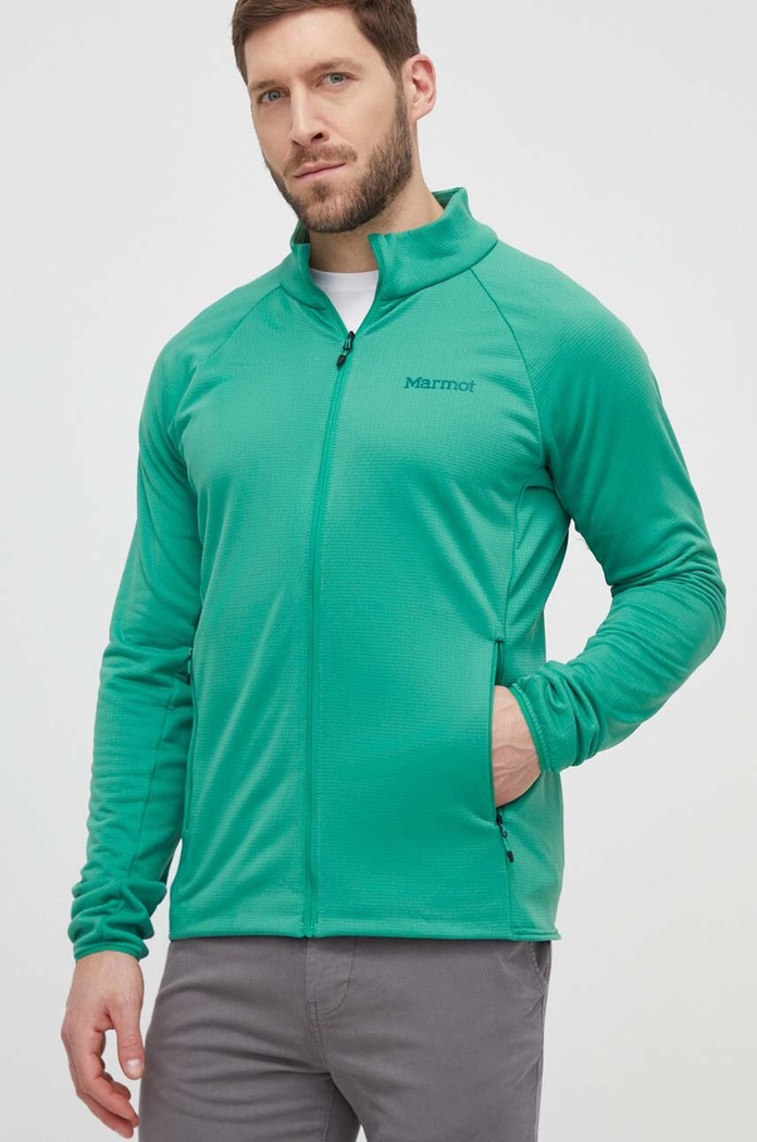 Marmot sportos pulóver Leconte sima zöld M15382