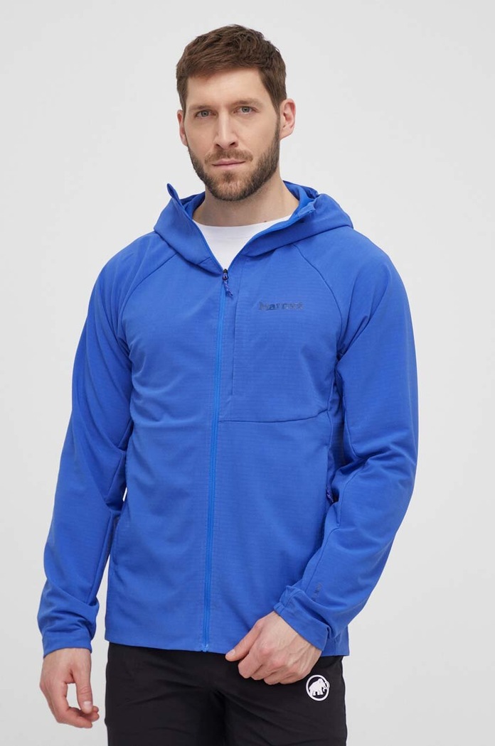 Marmot sportos pulóver Pinnacle DriClime Hoody sima kék M15385