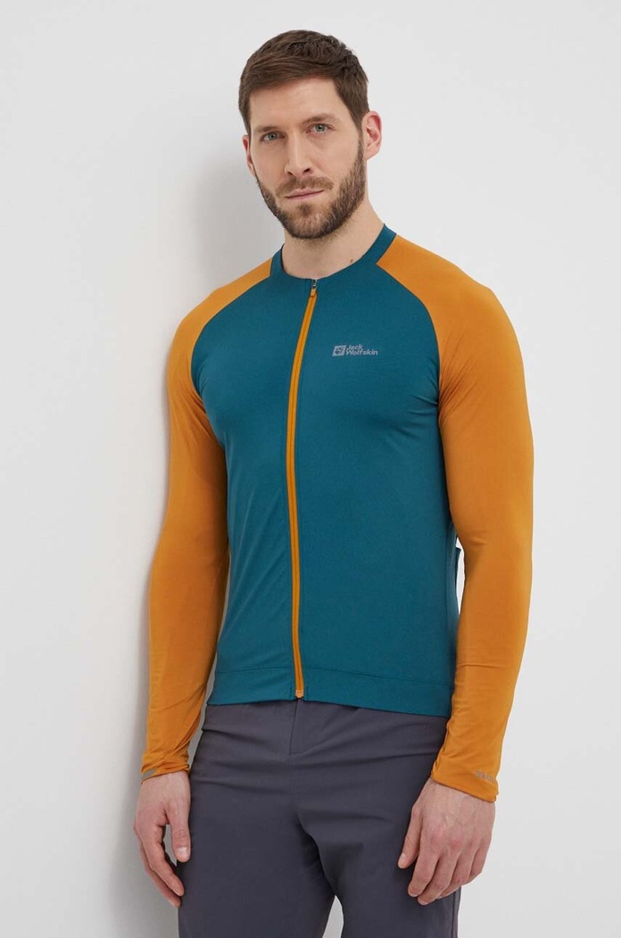 Sportska dukserica Jack Wolfskin Gravex s elastinom zelena 1809971