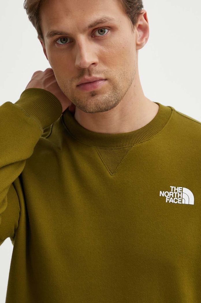 Îmbrăcăminte The North Face hanorac de bumbac M Simple Dome Crew NF0A7X1IPIB1 verde