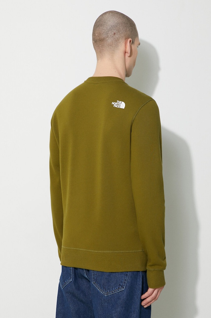 Odzież The North Face bluza bawełniana M Simple Dome Crew NF0A7X1IPIB1 zielony