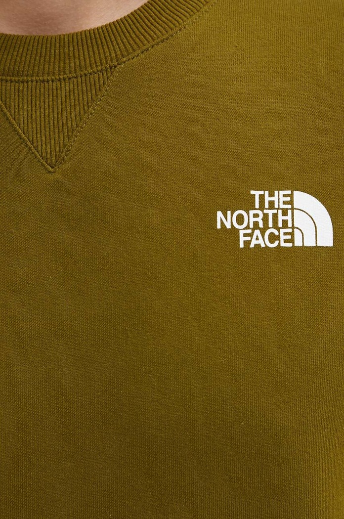 The North Face hanorac de bumbac M Simple Dome Crew verde NF0A7X1IPIB1