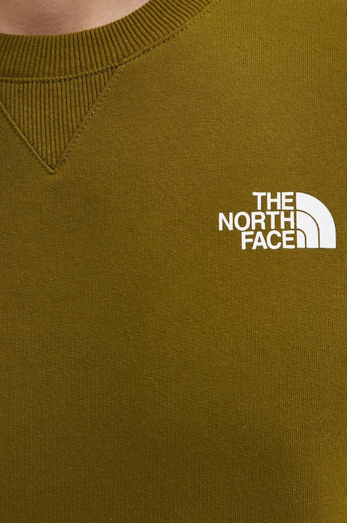 The North Face hanorac de bumbac M Simple Dome Crew verde NF0A7X1IPIB1