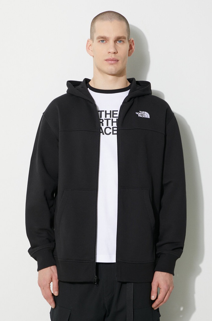 The North Face sweatshirt M Essential Fz Hoodie other black NF0A87FBJK31