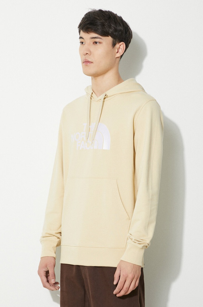 Bavlnená mikina The North Face M Light Drew Peak Pullover Hoodie béžová NF00A0TE8D61