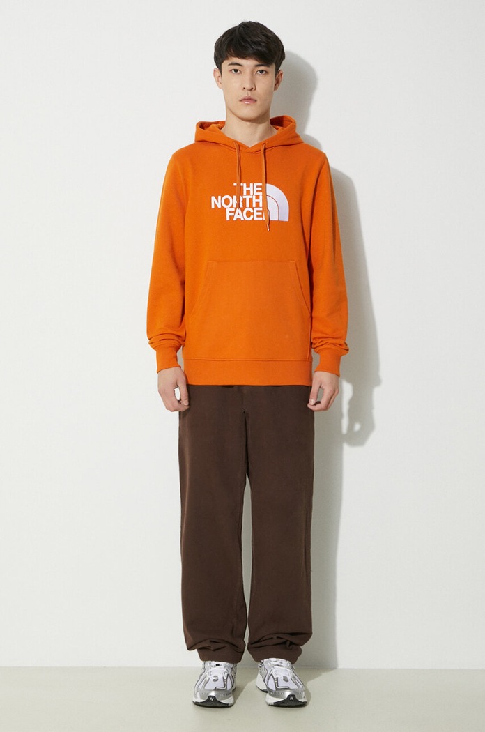The North Face cotton sweatshirt M Light Drew Peak Pullover Hoodie NF00A0TEPCO1 orange SS24