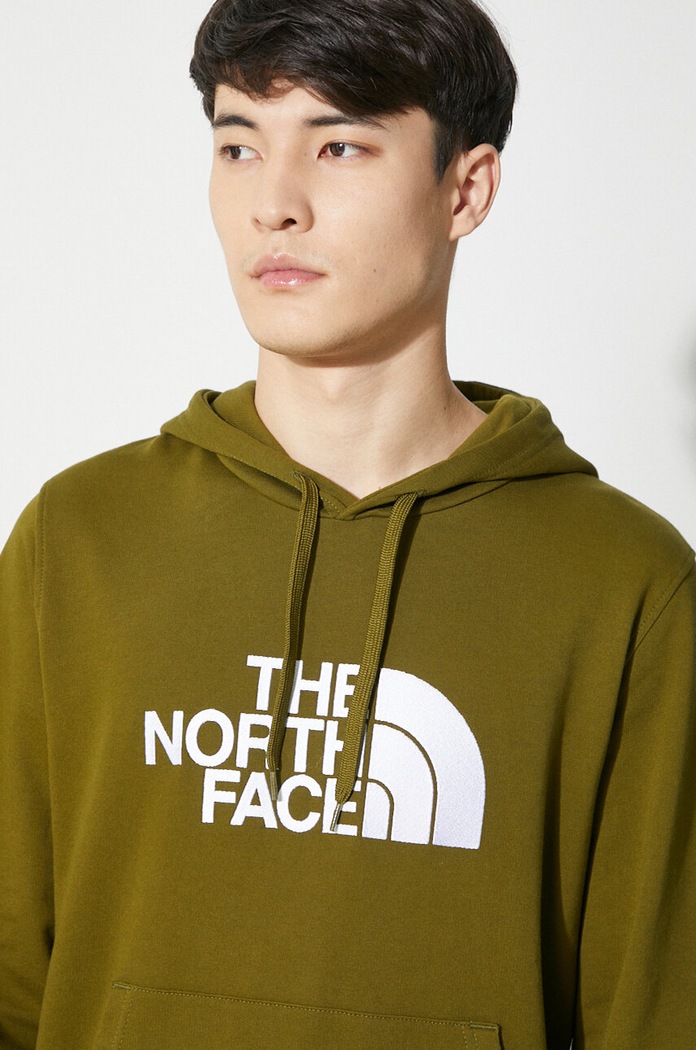 Bavlnená mikina The North Face M Light Drew Peak Pullover Hoodie NF00A0TEPIB1 zelená