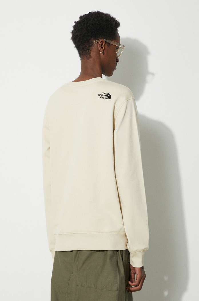 Îmbrăcăminte The North Face Hanorac de bumbac M Drew Peak Crew Light NF0A4T1E3X41 bej