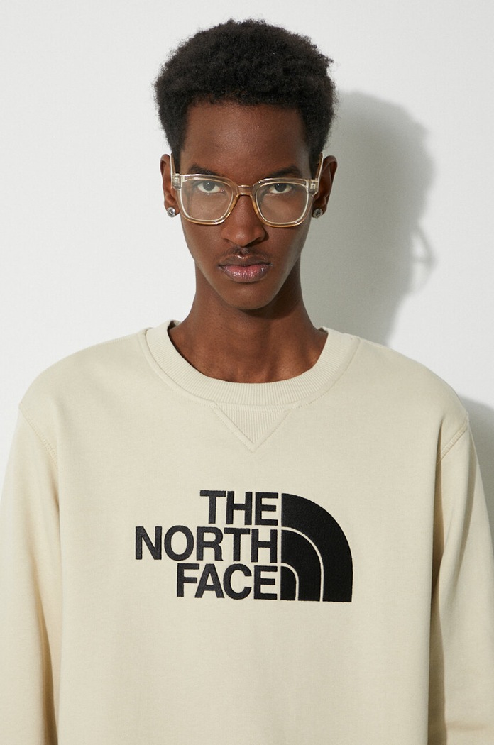 Hanorac de bumbac M Drew Peak Crew Light The North Face bej NF0A4T1E3X41