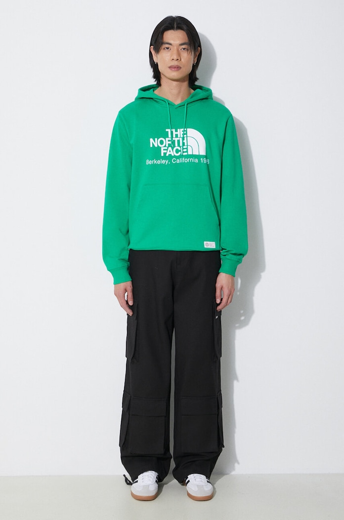 The North Face cotton sweatshirt M Berkeley California Hoodie NF0A55GFPO81 green SS24