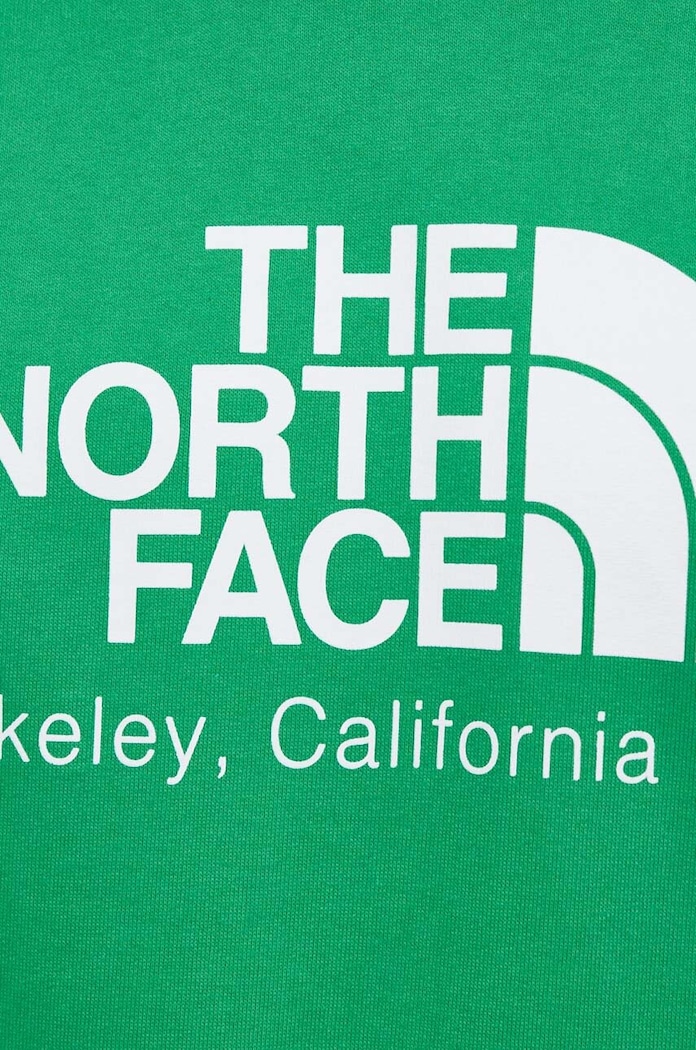 Bombažen pulover The North Face M Berkeley California Hoodie NF0A55GFPO81 zelena