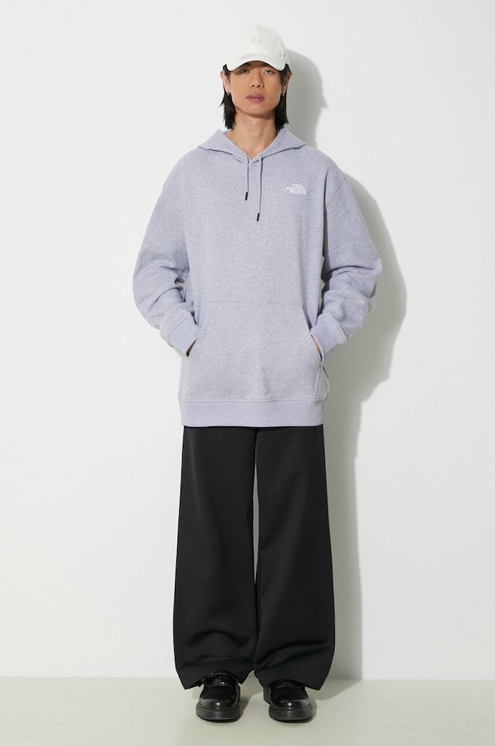 Суичър The North Face M Essential Hoodie меланж сив NF0A7ZJ9DYX1
