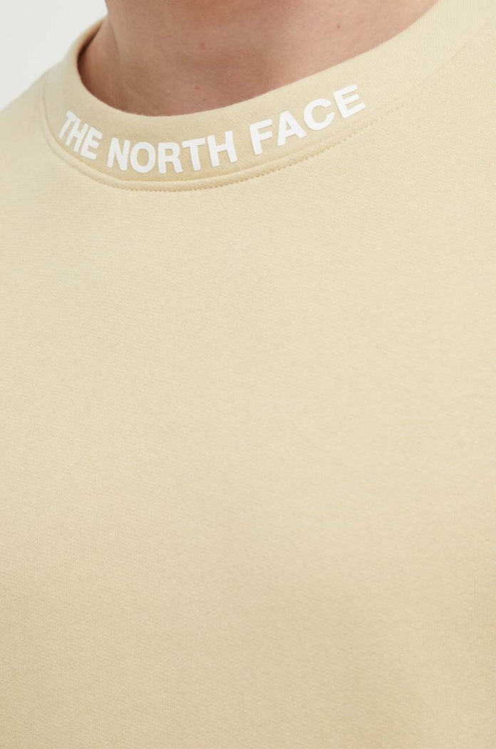 The North Face bluza bawełniana NF0A87DC3X41 beżowy