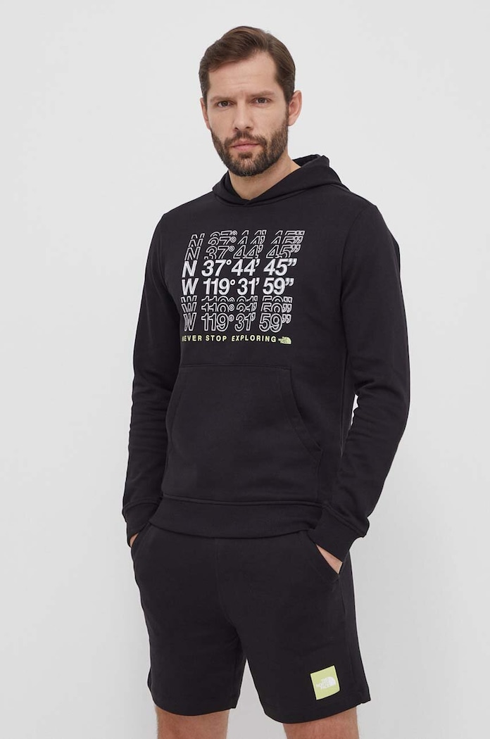 Pamučna dukserica The North Face crna NF0A87EAJK31