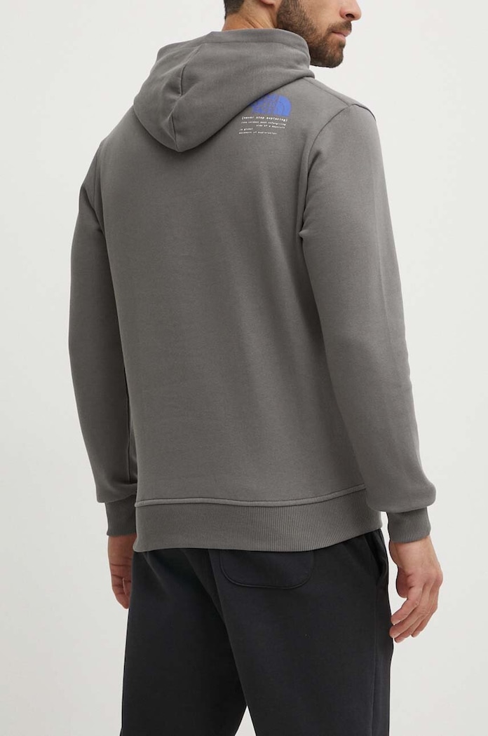 Odzież The North Face bluza bawełniana NF0A87ET0UZ1 szary