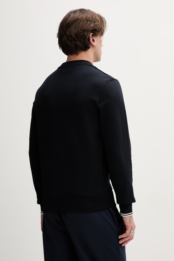Oblačila Bombažen pulover Fred Perry Crew Neck Sweatshirt M7535.248 mornarsko modra