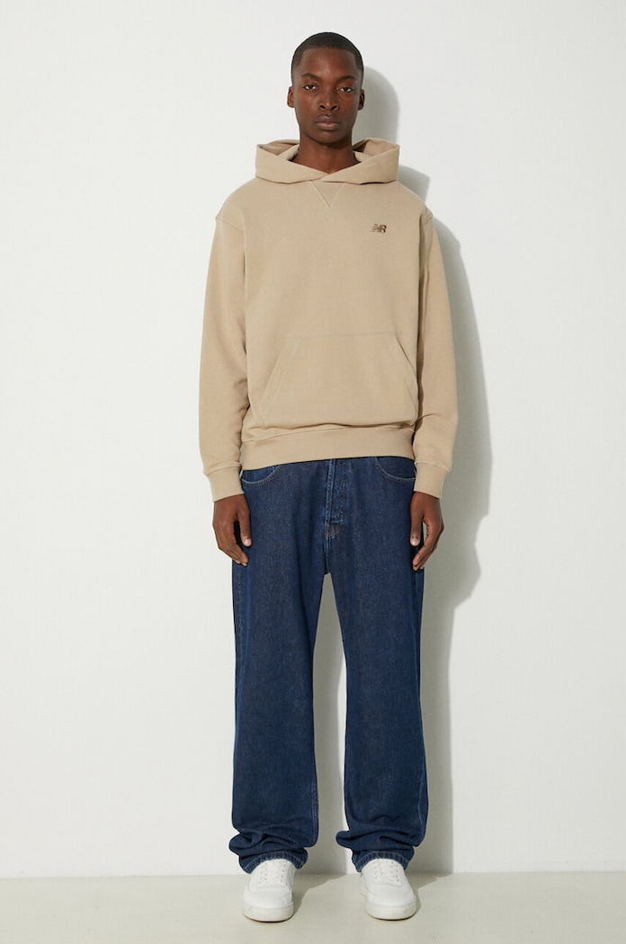 New Balance cotton sweatshirt MT41534SOT beige SS24