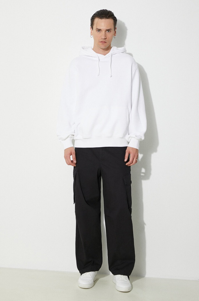 424 bluza bawełniana Alias Hoodie FF4SMF01AP.JE375.064 biały SS24