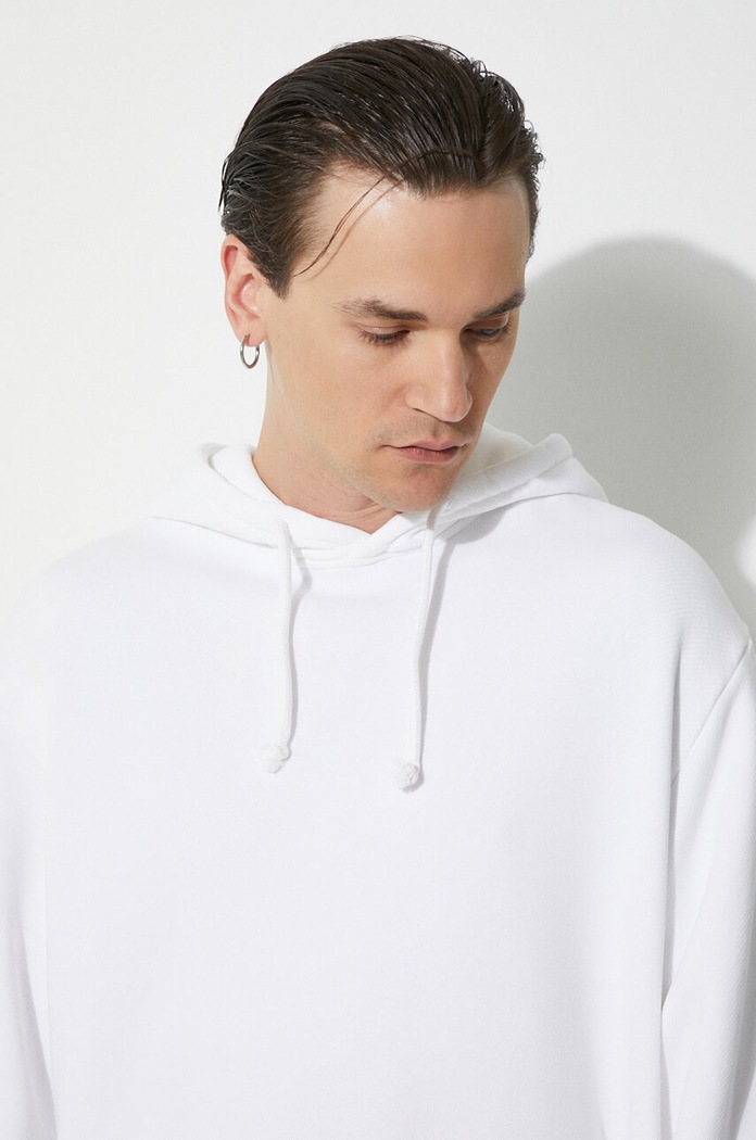 424 bluza bawełniana Alias Hoodie FF4SMF01AP.JE375.064 biały