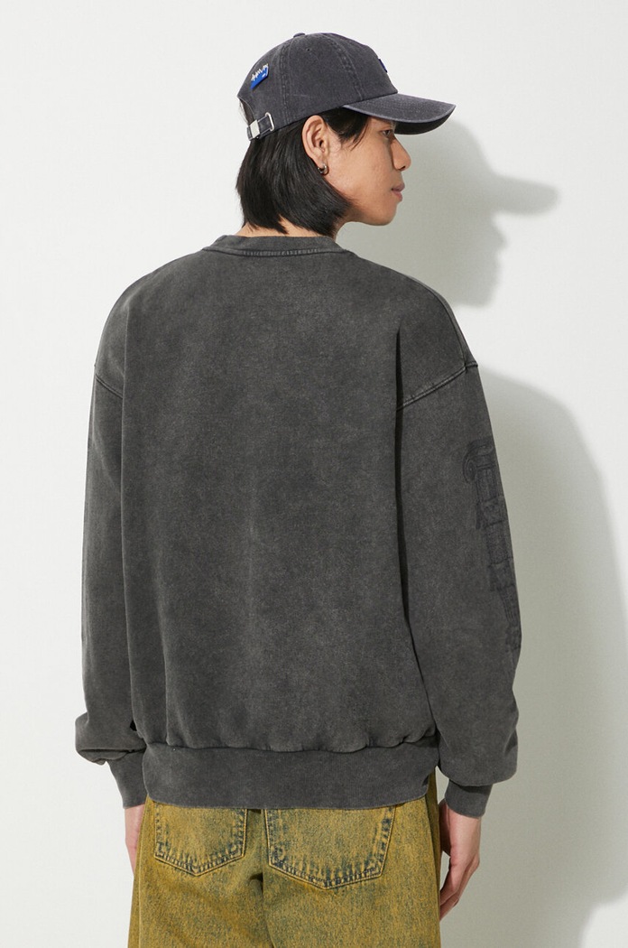 Ruházat Aries pamut melegítőfelső Aged Ancient Column Sweat SUAR20033X fekete