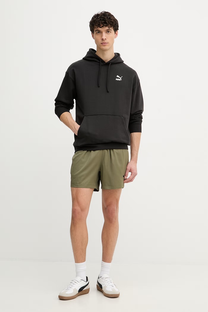 Puma mikina s kapucňou pánska bavlnená BETTER CLASSICS 624241 čierna SS24