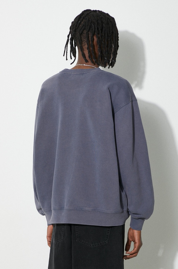 Ρούχα Βαμβακερή μπλούζα AMBUSH Graphic Crewneck Insignia BMBA001S24FLE0014501 μπλε