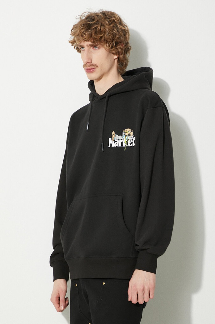 Clothing Market cotton sweatshirt Better Call Bear Hoodie 397000584 black
