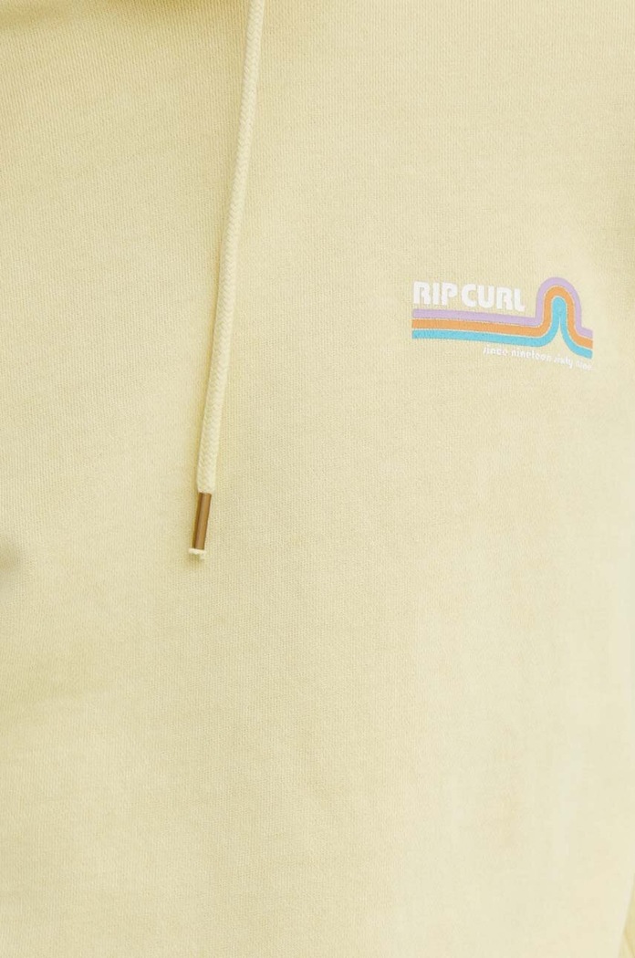 Βαμβακερή μπλούζα Rip Curl 04EMFL κίτρινο