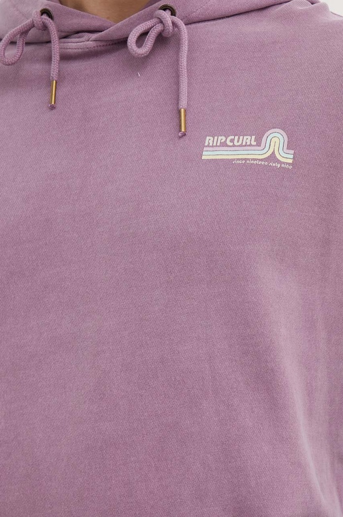 Bavlněná mikina Rip Curl 04EMFL fialová